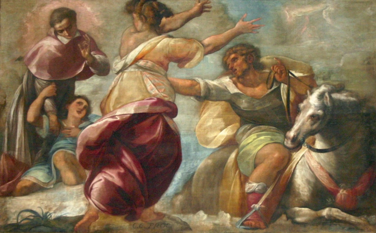 109-Milano, Duomo - Tele di San Carlo. Miracolo del fanciullo Giovanni Tirone   